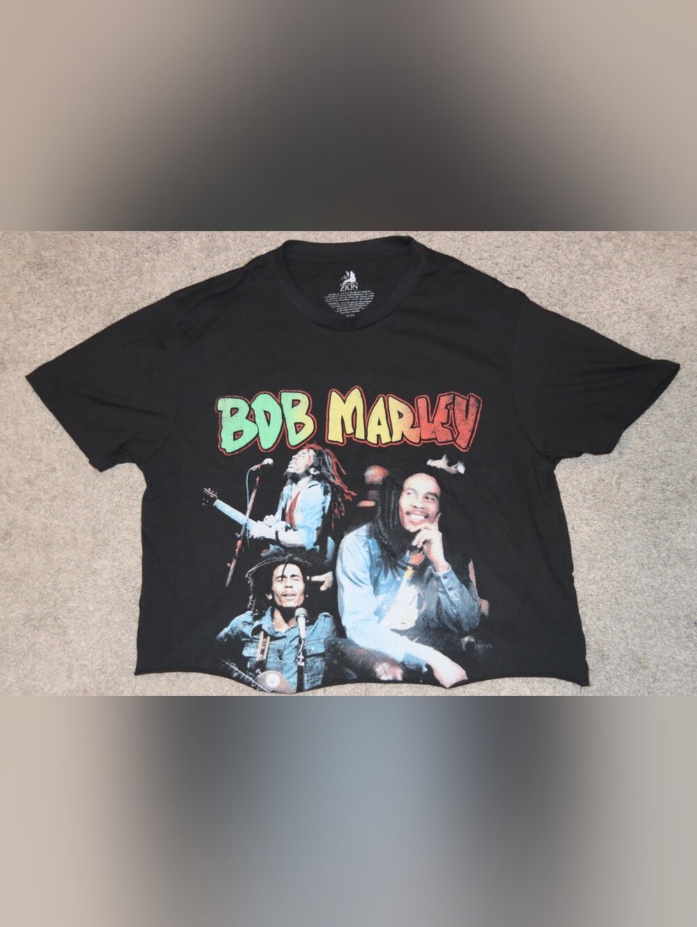 Bob Marley Cropped T-Shirt (Zion m/m)